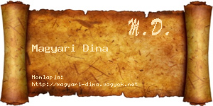Magyari Dina névjegykártya